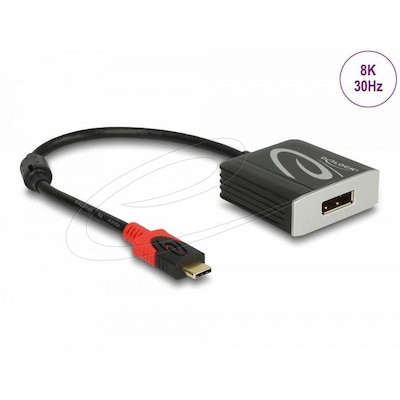 Delock Adapter USB Type-C™ -Stecker zu DisplayPort Buchse  (DP Alt Mode) 8K 30 Hz von Delock