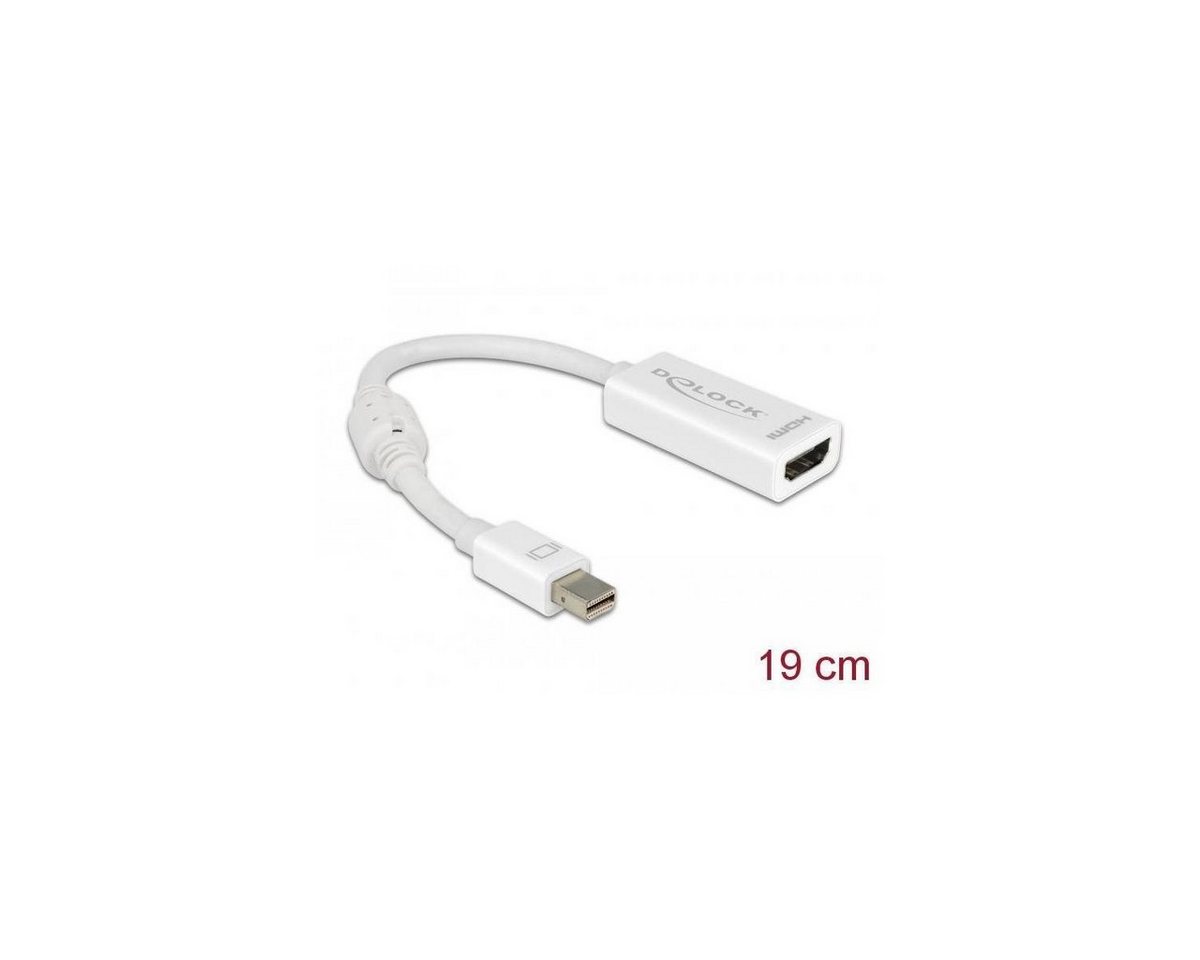 Delock Adapter mini DisplayPort 1.1 Stecker > HDMI Buchse Passiv weiß Computer-Kabel, Display Port Mini, DisplayPort (12,00 cm) von Delock