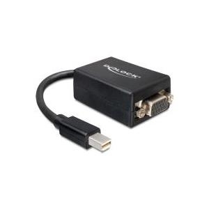Delock Adapter mini Displayport > VGA 15 Pin Buchse - DisplayPort-Adapter - DisplayPort (M) - VGA Port (W) - schwarz (65256) von Delock