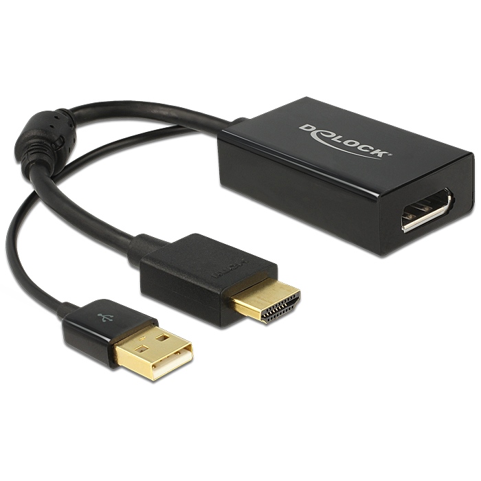 Delock Adapterkabel [HDMI A-Stecker > Displayport 1.2 Buchse] von Delock