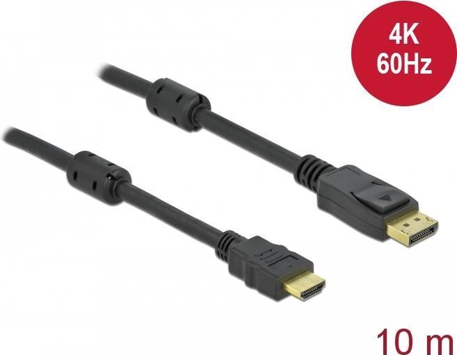 Delock Aktives DisplayPort 1.2 zu HDMI Kabel 4K 60 Hz 10 m (85960) von Delock