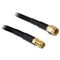 Delock Antennenkabel RP-SMA Stecker > RP-SMA Buchse CFD/RF200 15 m low loss (89434) von Delock
