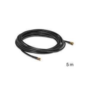 Delock Antennenkabel SMA Stecker > SMA Buchse CFD/RF200 5 m low loss (88444) von Delock