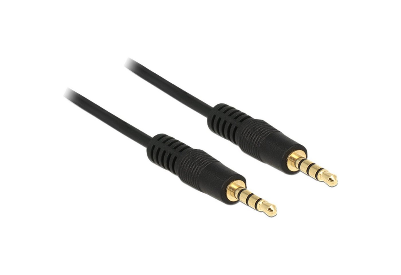 Delock Audiokabel Klinke 3,5mm 4Pin > 3,5mm Stecker 4Pin Audio-Kabel von Delock