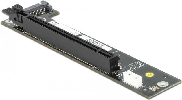 Delock Converter 2 x SFF-8654 to PCIe x16 Bifurcation - Schnittstellenadapter - PCIe 4.0 x16 (NVMe) - SAS von Delock