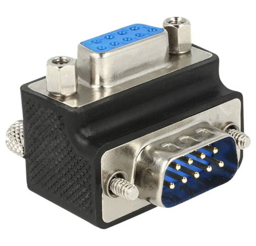 Delock D-Sub 9pol. Adapter Stecker auf Buchse 270° Computer-Adapter, schraubbar Delock D-Sub 9pol. Adapter Stecker auf Buchse 270° Computer-Adapter, schraubbar von Delock