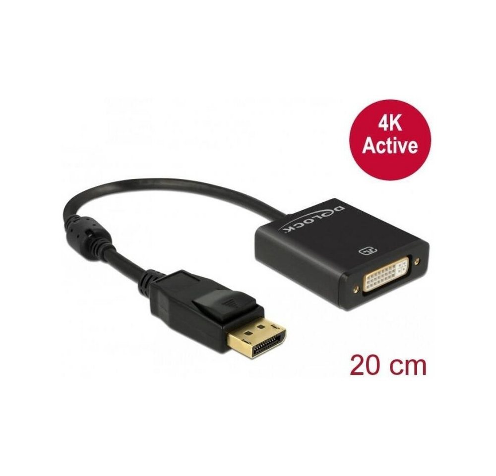 Delock DeLOCK Adapter DP 1.2 auf DVI Buchse 4K, schwarz. Elektro-Kabel, DVI, DVI, 4K Auflösung für beste Bildqualität Delock DeLOCK Adapter DP 1.2 auf DVI Buchse 4K, schwarz. Elektro-Kabel, DVI, DVI, 4K Auflösung für beste Bildqualität von Delock
