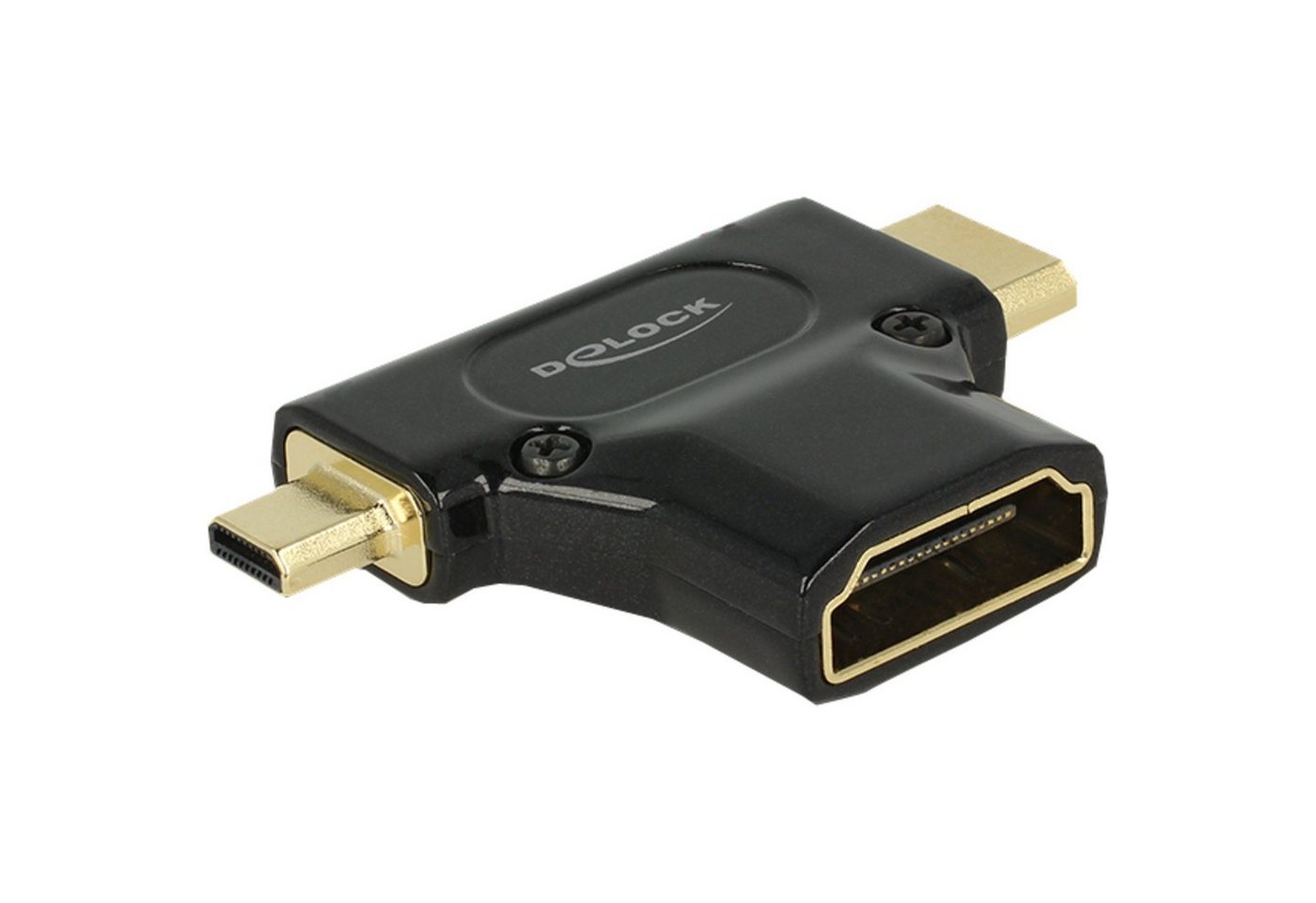 Delock DeLOCK HDMI-A Buchse > HDMI-Mini C + HDMI-Micro D Audio- & Video-Adapter Delock DeLOCK HDMI-A Buchse > HDMI-Mini C + HDMI-Micro D Audio- & Video-Adapter von Delock