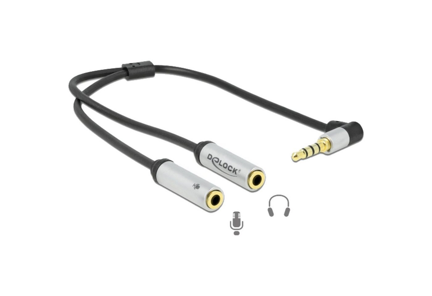 Delock DeLOCK Headset Adapter 3,5mm 4Pin Klinkenstecker > Audio-Kabel von Delock