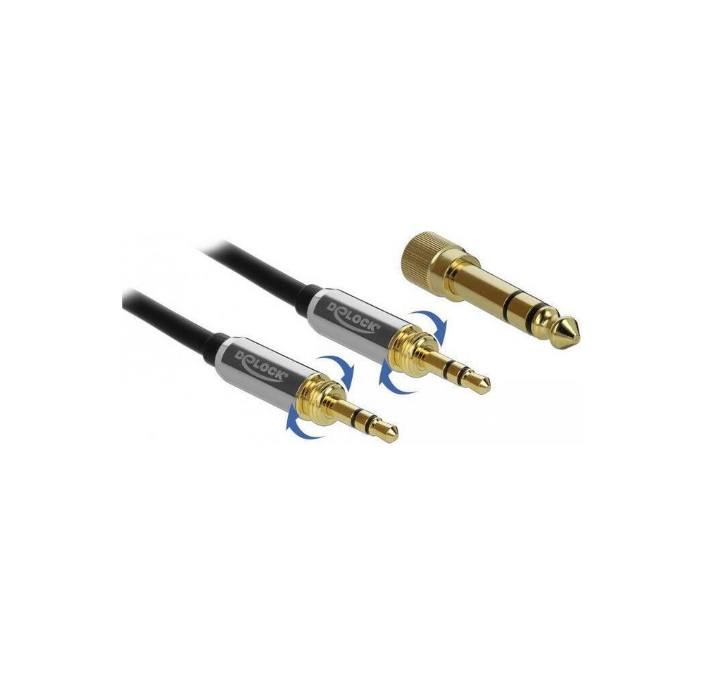Delock DeLOCK Klinkenkabel 3,5mm 5m mit Adaptern - schwarz. Elektro-Kabel, 3,5mm 3Pin Stecker, 3,5mm 3Pin Stecker, CO2-neutraler Versand Delock DeLOCK Klinkenkabel 3,5mm 5m mit Adaptern - schwarz. Elektro-Kabel, 3,5mm 3Pin Stecker, 3,5mm 3Pin Stecker, CO2-neutraler Versand von Delock