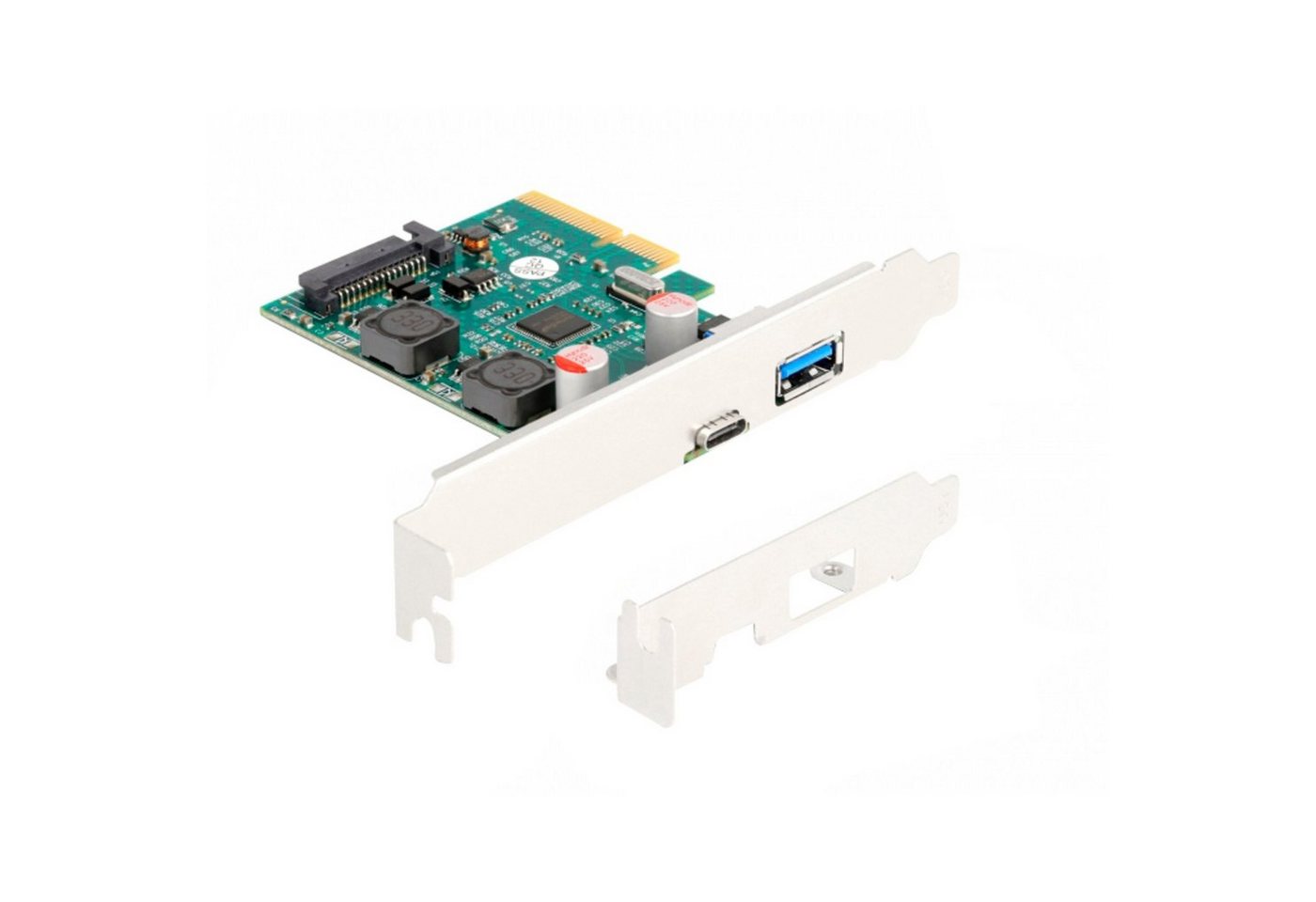 Delock DeLOCK PCI Express x4 Karte zu 1 x extern USB 10 Mainboard Delock DeLOCK PCI Express x4 Karte zu 1 x extern USB 10 Mainboard von Delock