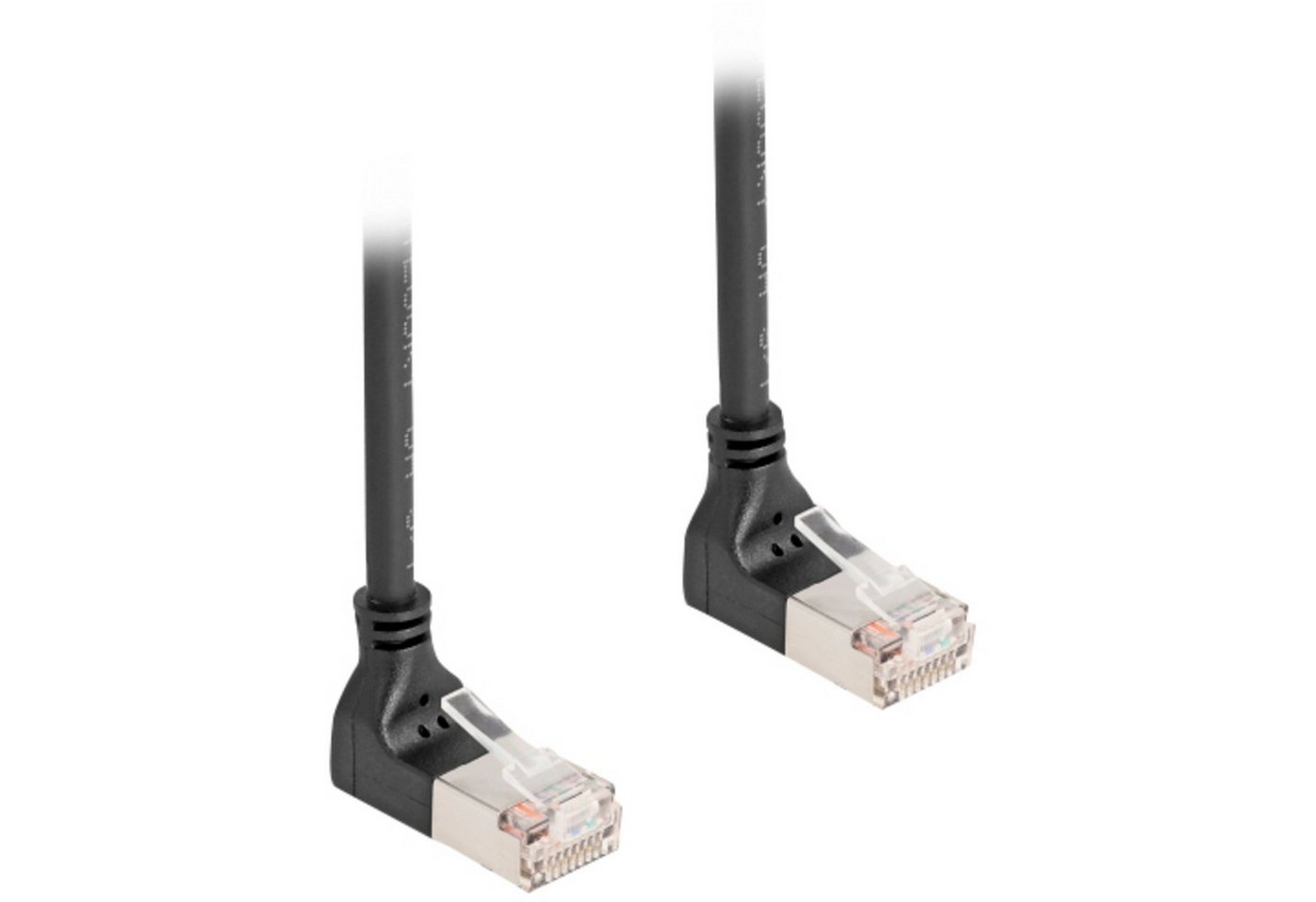 Delock DeLOCK Patchkabel RJ-45 Cat.6a S/FTP, Slim 90° LAN-Kabel Delock DeLOCK Patchkabel RJ-45 Cat.6a S/FTP, Slim 90° LAN-Kabel von Delock