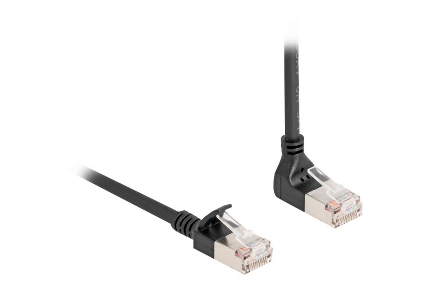 Delock DeLOCK Patchkabel RJ-45 Cat.6a S/FTP, Slim 90° LAN-Kabel Delock DeLOCK Patchkabel RJ-45 Cat.6a S/FTP, Slim 90° LAN-Kabel von Delock