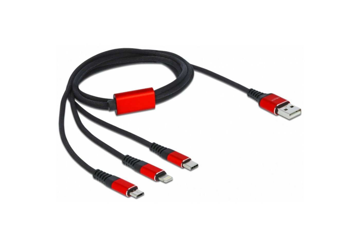 Delock DeLOCK USB Ladekabel, USB-A Stecker > 2x USB-C + Computer-Kabel Delock DeLOCK USB Ladekabel, USB-A Stecker > 2x USB-C + Computer-Kabel von Delock