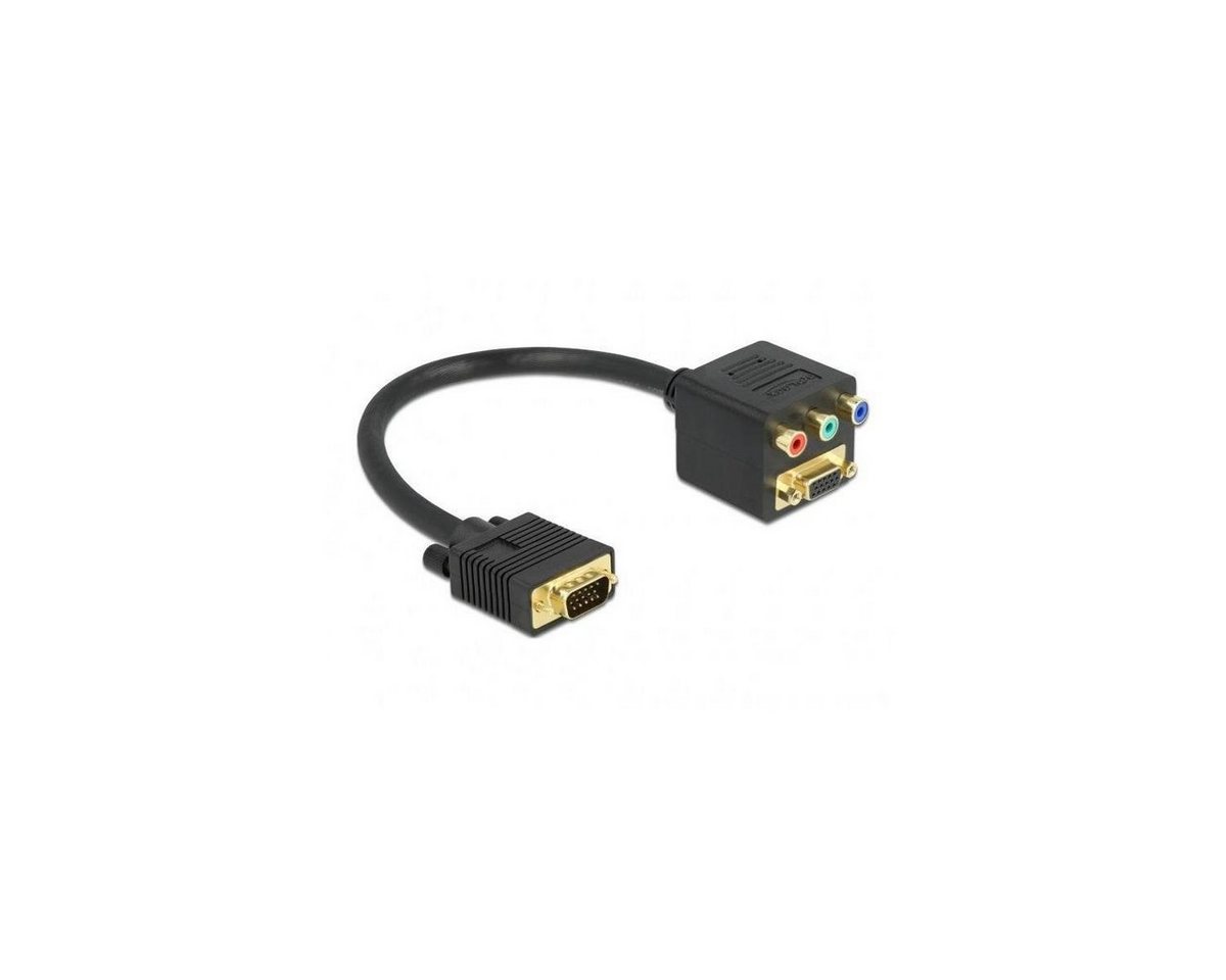 Delock Delock Adapter VGA Stecker zu VGA + 3 x Cinchbuchse Computer-Kabel, VGA, VGA (20,00 cm) von Delock