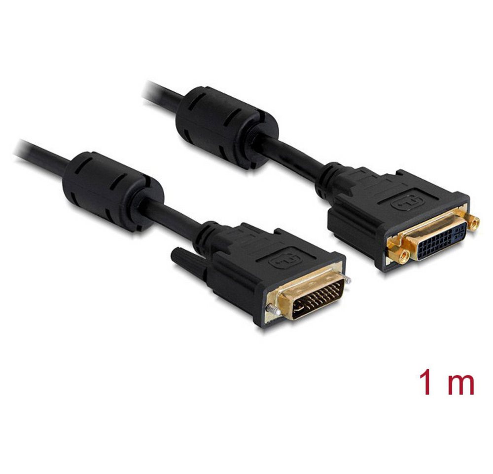 Delock Delock DVI Verlängerungskabel DVI-I 24+5pol. Stecker, DVI-I 24+5pol. B HDMI-Kabel, (100.00 cm) von Delock