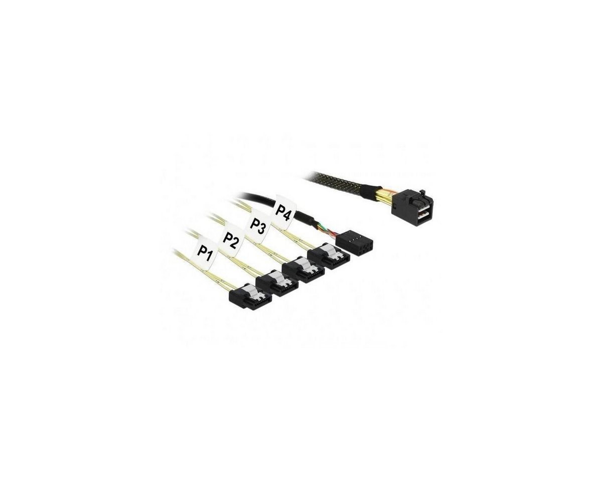 Delock Delock Kabel Mini SAS SFF-8643 zu 4 x SATA 7 Pin +... Computer-Kabel, SAS, SAS (50,00 cm) von Delock