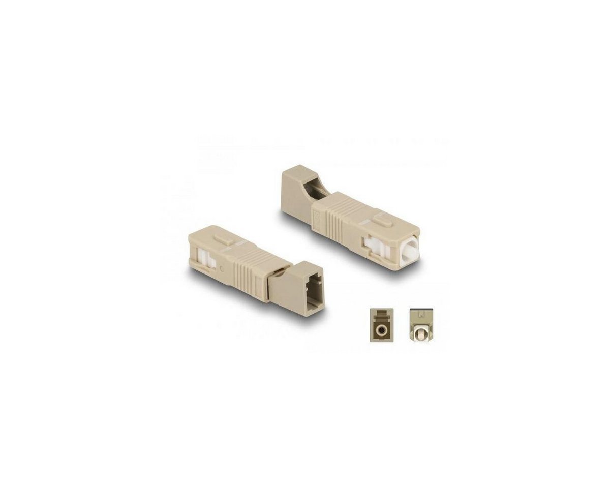 Delock Delock LWL Hybrid Kupplung SC Simplex Stecker zu LC... Glasfaserkabel, SC Simplex von Delock