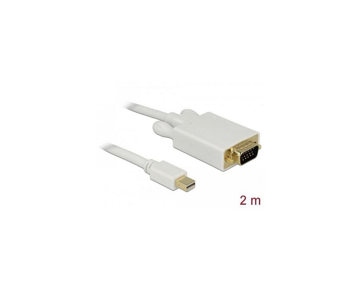 Delock Delock Mini DisplayPort zu VGA Kabel 2 m HDMI-Kabel, Display Port Mini, DisplayPort (200,00 cm) von Delock