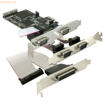 Delock Delock PCI Express Karte > 4 x Seriell, 1x Parallel von Delock