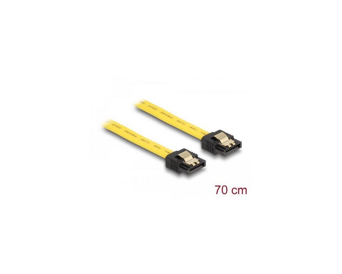 Delock Delock SATA 6 Gb/s Kabel 70 cm gelb Computer-Kabel von Delock