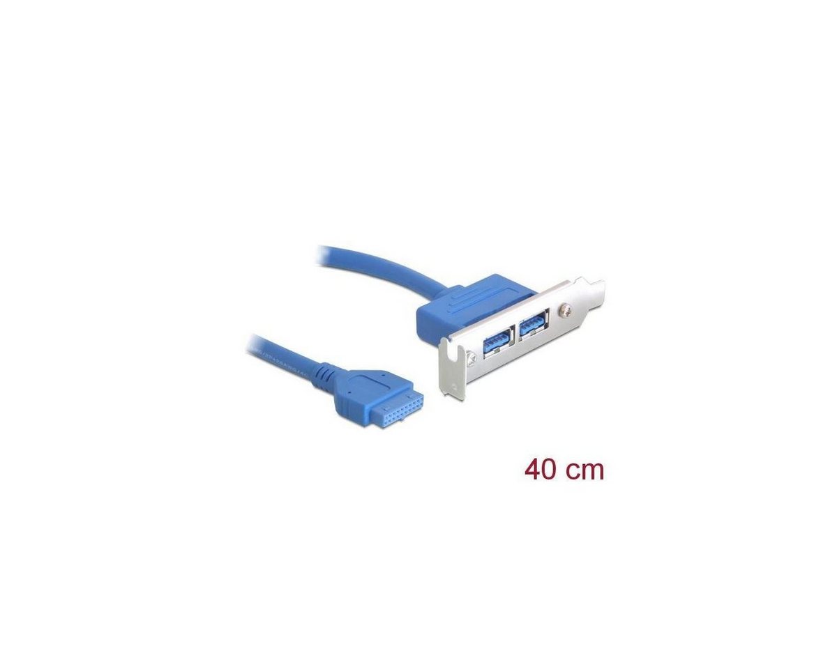 Delock Delock Slotblech 1 x 19 Pin USB 3.0 Pfostenbuchse intern... Computer-Adapter von Delock