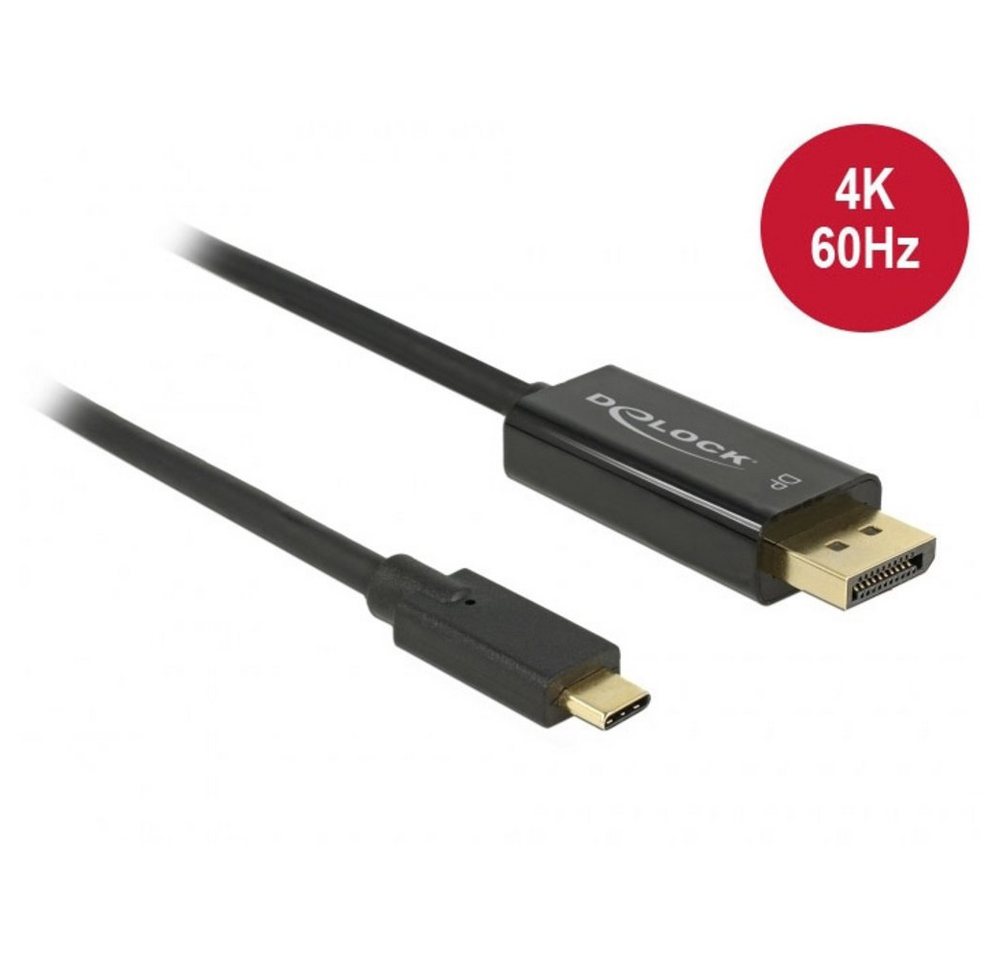 Delock Delock USB-C® / DisplayPort Adapterkabel USB-C® Stecker, DisplayPort S HDMI-Kabel, (100.00 cm) von Delock