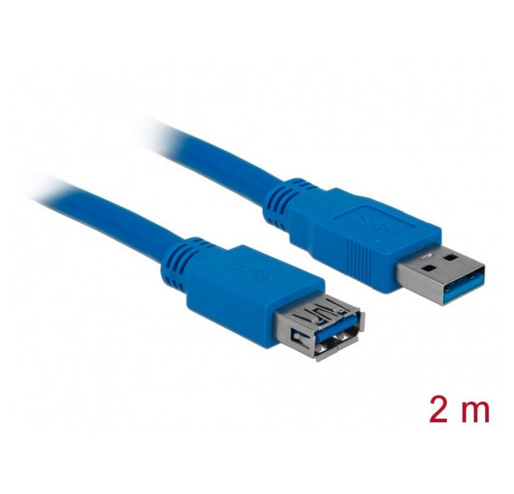 Delock Delock USB-Kabel USB 3.2 Gen1 (USB 3.0 / USB 3.1 Gen1) USB-A Stecker, USB-Kabel, (200.00 cm) von Delock