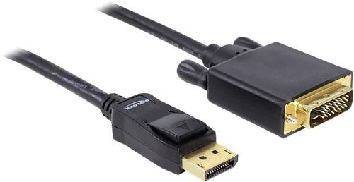 Delock DisplayPort / DVI Adapterkabel DisplayPort Stecker, DVI-D 24+1pol. Stecker 2.00m Schwarz 8259 von Delock