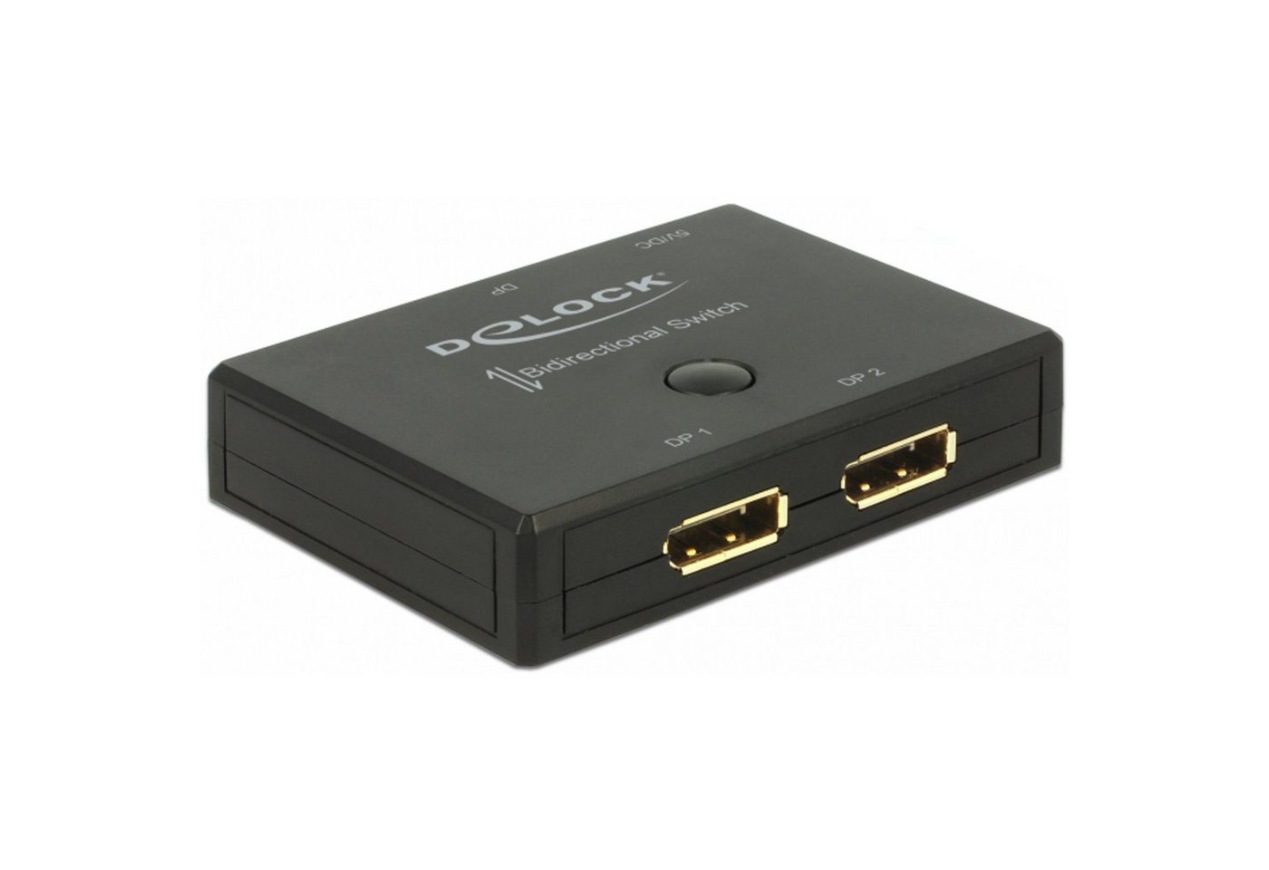 Delock DisplayPort 2 - 1 Umschalter bidirektional 4K 60 Hz Netzwerk-Switch von Delock