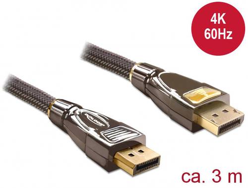 Delock DisplayPort Anschlusskabel DisplayPort Stecker, DisplayPort Stecker 3.00m Anthrazit 82772 Dis Delock DisplayPort Anschlusskabel DisplayPort Stecker, DisplayPort Stecker 3.00m Anthrazit 82772 Dis von Delock