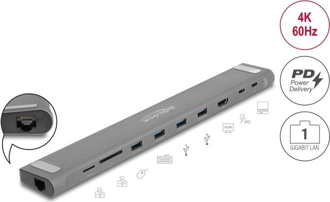 Delock - Dockingstation - USB-C / Thunderbolt 3 - HDMI (87895) von Delock