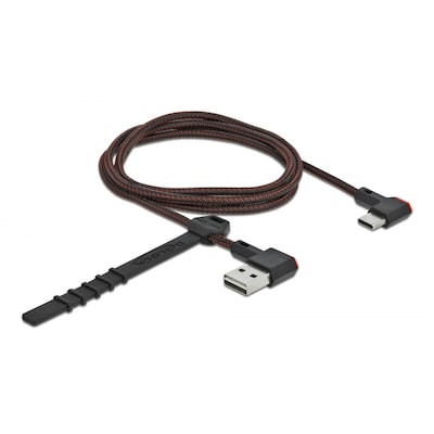 Delock EASY-USB 2.0 Kabel Typ-A Stecker zu USB Type-C™ Stecker gewinkelt 1m von Delock