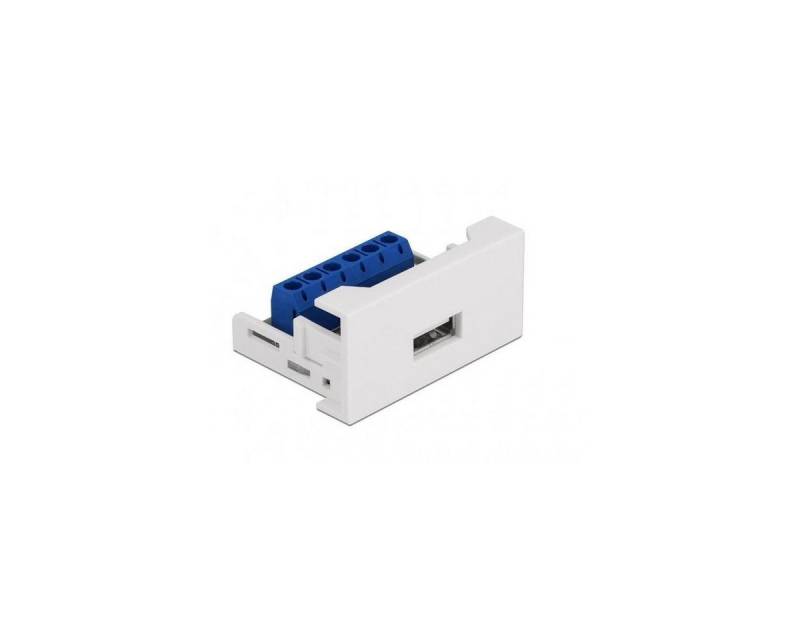 Delock Easy 45 Modul USB 2.0 Typ-A Buchse zu Terminalblock 22,5... Computer-Kabel, USB, USB von Delock