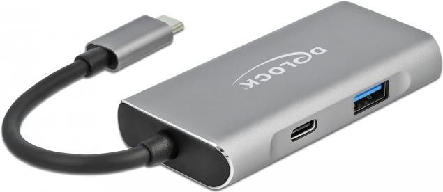 Delock - Hub - 3 x USB 3,2 Gen 2 + 1 x USB-C 3,2 Gen 2 - Desktop (63261) von Delock