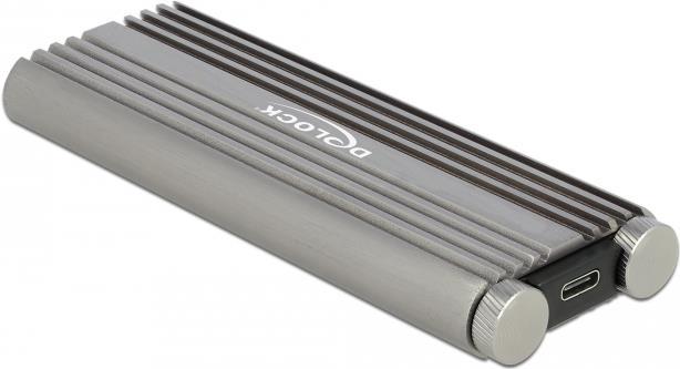 Delock Externes Gehäuse für M.2 NVMe PCIe SSD mit SuperSpeed USB 20 Gbps (USB 3.2 Gen 2x2) USB Type-C Buchse - werkzeugfrei (42001) von Delock