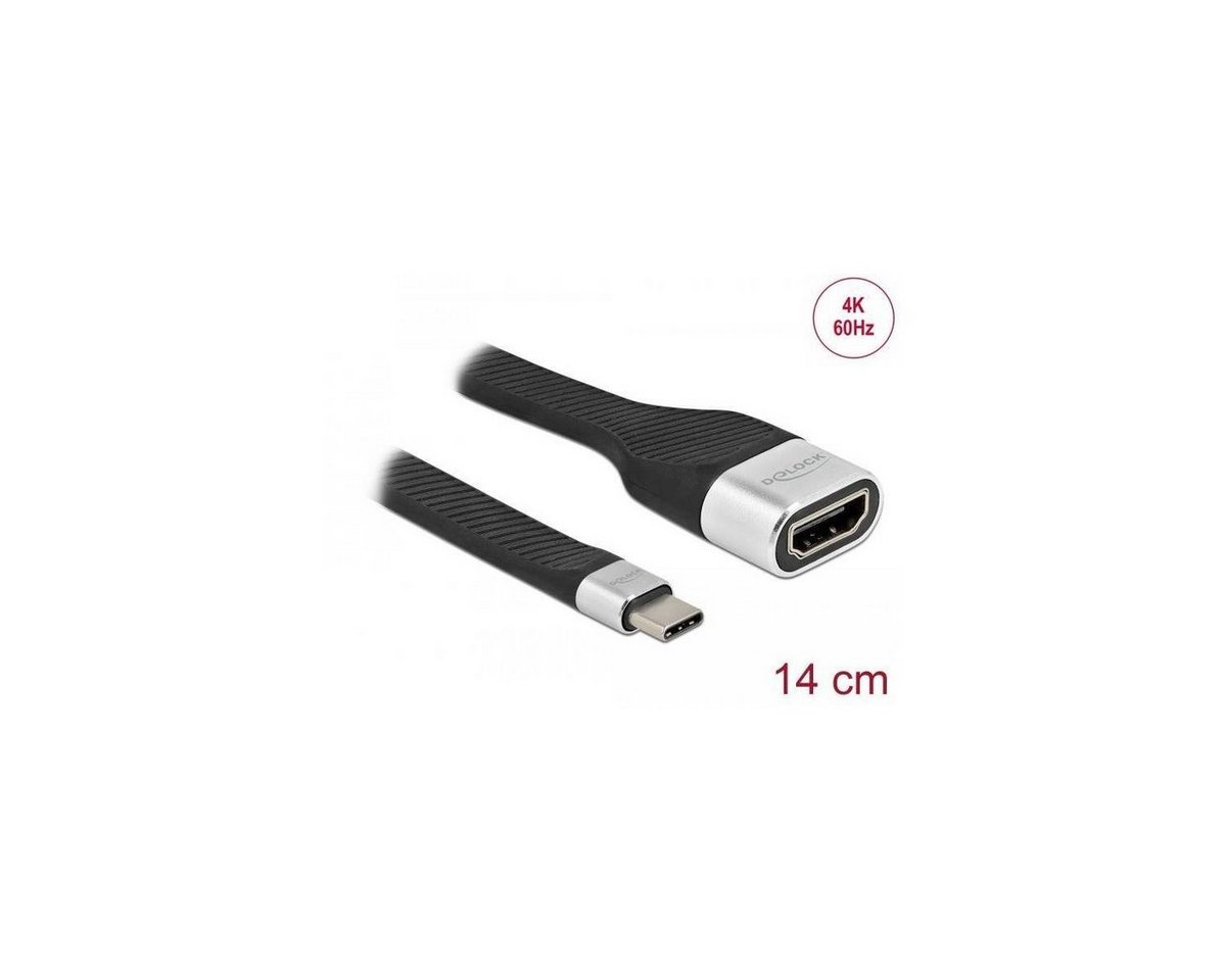 Delock FPC Flachbandkabel USB Type-C zu HDMI (DP Alt Mode) 4K... Computer-Kabel, USB C, USB von Delock