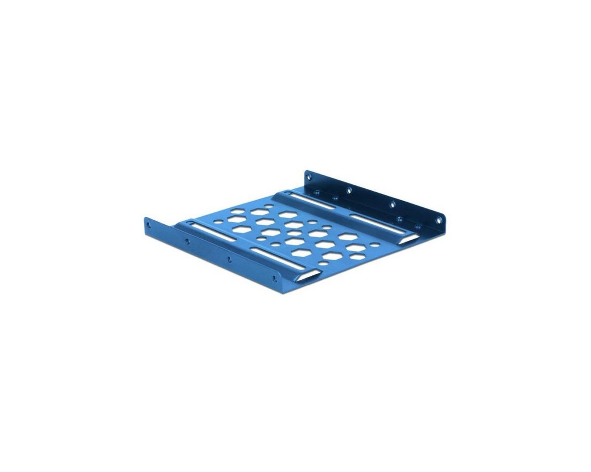 Delock Festplatten-Einbaurahmen 21291 - Aluminium Einbaurahmen 2.5 zu 3.5 blau von Delock