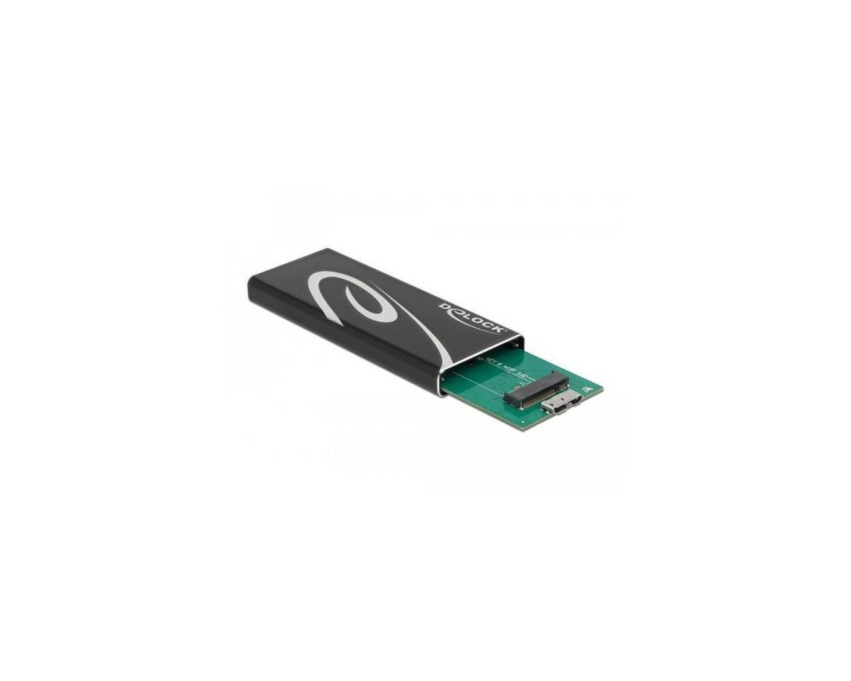 Delock Festplatten-Gehäuse Delock Externes Gehäuse SuperSpeed USB für M.2 SATA SSD Key B von Delock