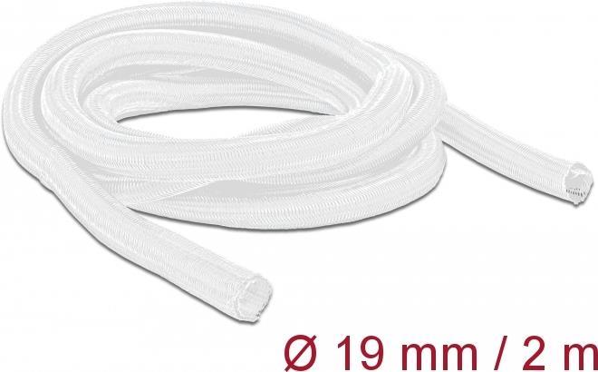 Delock Geflechtschlauch selbstschließend 2 m x 19 mm weiß (20700) von Delock