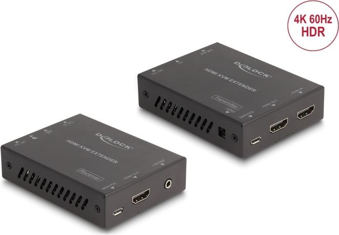 Delock HDMI KVM Extender Setüber Cat.6 Kabel 4K 60 Hz 70 m (65957) von Delock
