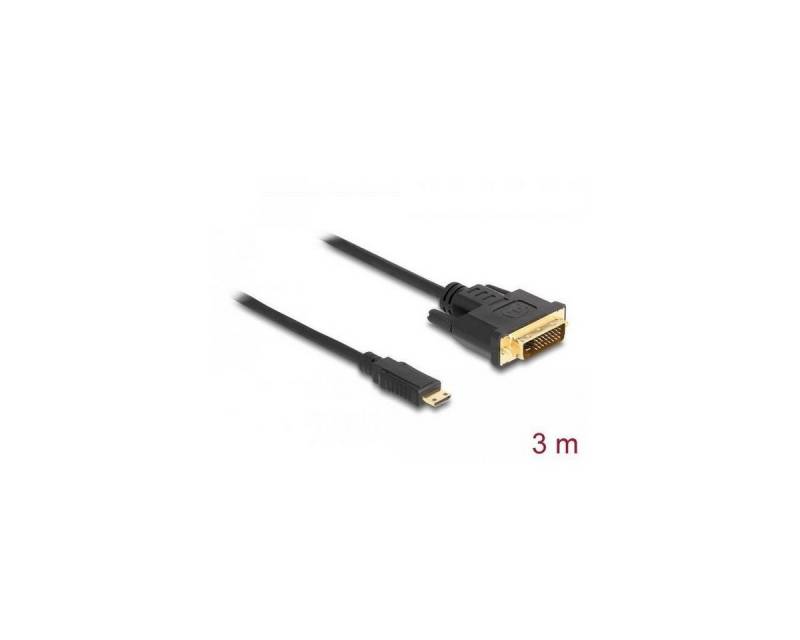 Delock HDMI Kabel Mini-C Stecker > DVI 24+1 Stecker, 3 m HDMI-Kabel, HDMI Mini-C, HDMI (300,00 cm) von Delock