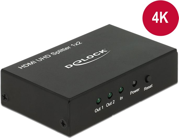 Delock HDMI UHD Splitter 1 x HDMI in > 2 x HDMI out 4K (18682) von Delock