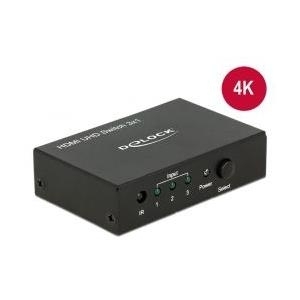 Delock HDMI UHD Switch 3 x HDMI in > 1 x HDMI out 4K (18683) von Delock