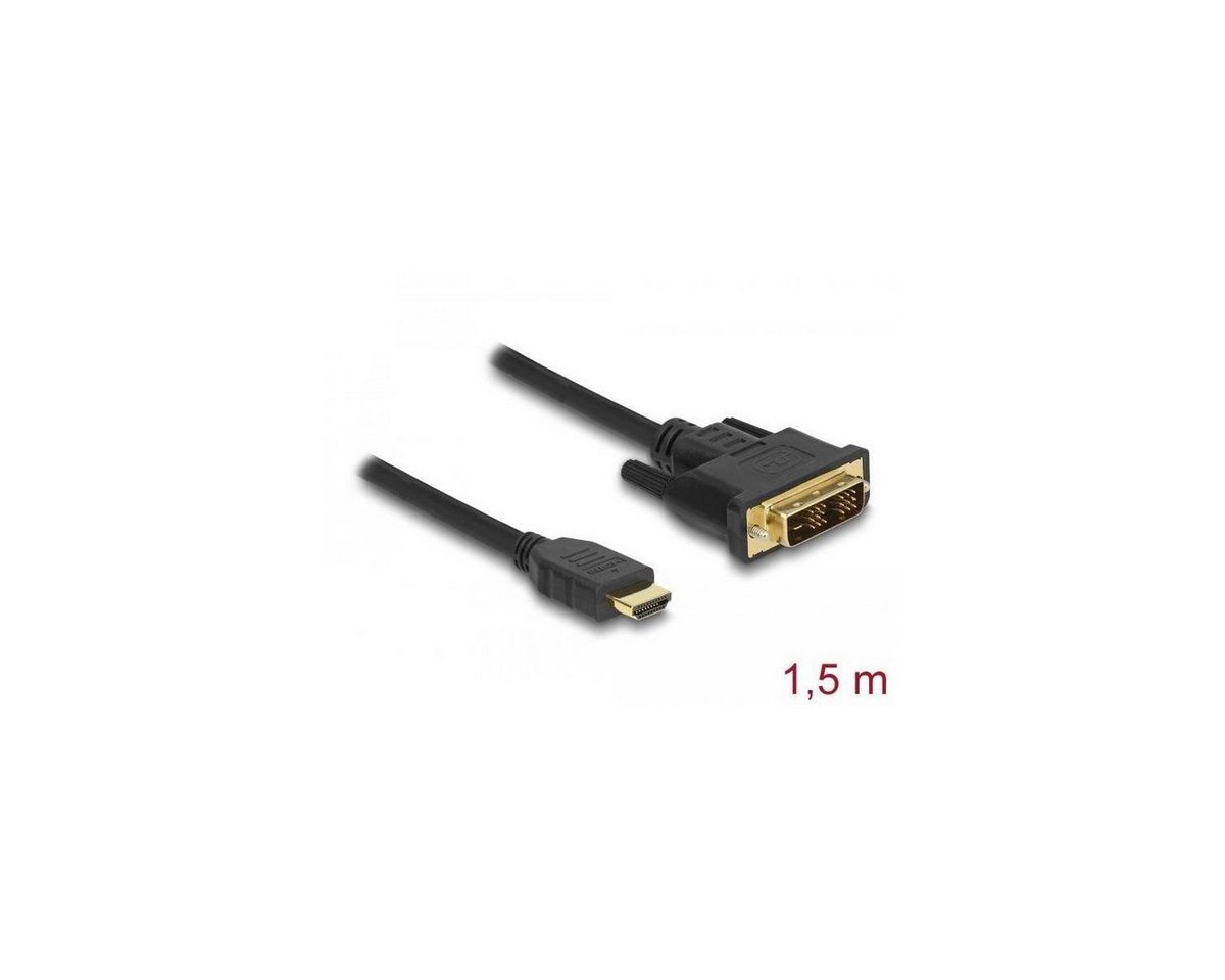 Delock HDMI zu DVI 18+1 Kabel bidirektional 1,5 m HDMI-Kabel, HDMI-A, HDMI (150,00 cm) von Delock