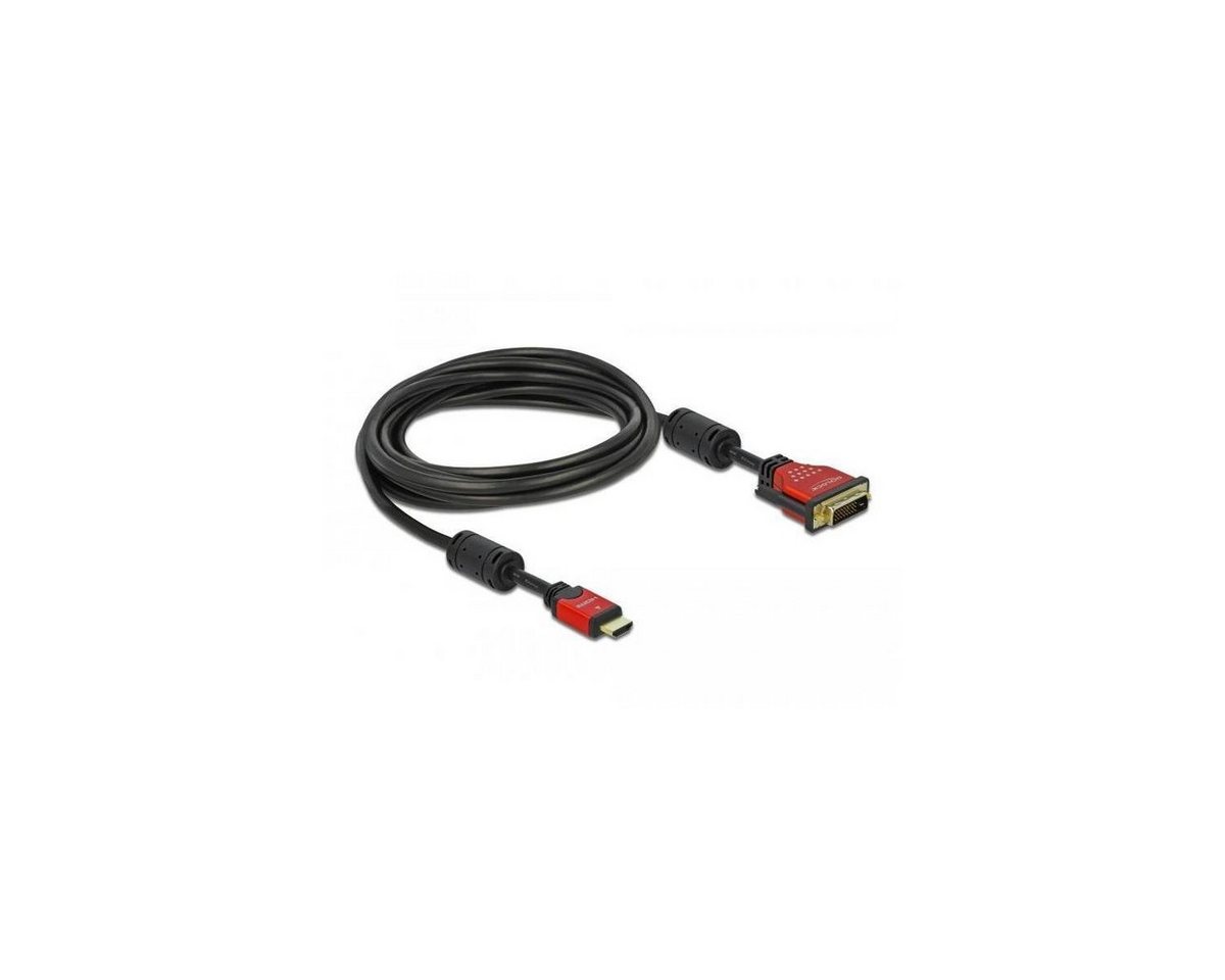 Delock HDMI zu DVI 24+1 Kabel bidirektional 5 m HDMI-Kabel, HDMI-A, HDMI (500,00 cm) von Delock