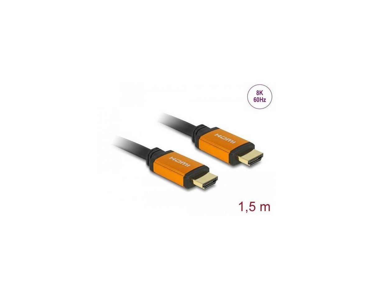 Delock High Speed HDMI Kabel 48 Gbps 8K 60 Hz 1,5 m HDMI-Kabel, HDMI-A, HDMI (150,00 cm) von Delock