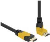 Delock - High Speed - HDMI-Kabel - HDMI männlich gerade bis HDMI männlich nach oben angewinkelt - 2 m - Schwarz - Dolby DTS-HD Master Audio-Unterstützung, Dolby TrueHD-Unterstützung, unterstützt 21:9 Kinoformat, unterstützt 8K 60 Hz (7680 x 4320) Delock - High Speed - HDMI-Kabel - HDMI männlich gerade bis HDMI männlich nach oben angewinkelt - 2 m - Schwarz - Dolby DTS-HD Master Audio-Unterstützung, Dolby TrueHD-Unterstützung, unterstützt 21:9 Kinoformat, unterstützt 8K 60 Hz (7680 x 4320) von Delock