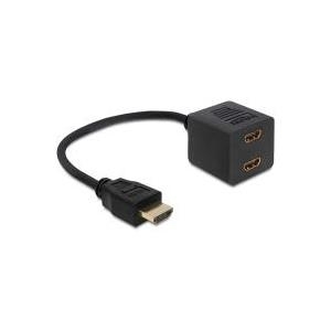 Delock High Speed HDMI mit Ethernet Splitter 1 x Stecker zu 2 x Buchse (65226) von Delock