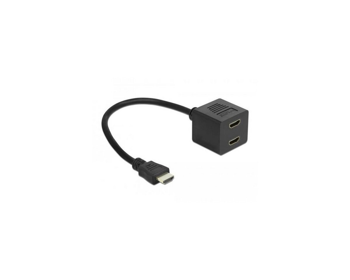 Delock High Speed HDMI mit Ethernet Splitter 1 x Stecker zu 2 x Buchse Computer-Kabel, HDMI-A, HDMI von Delock